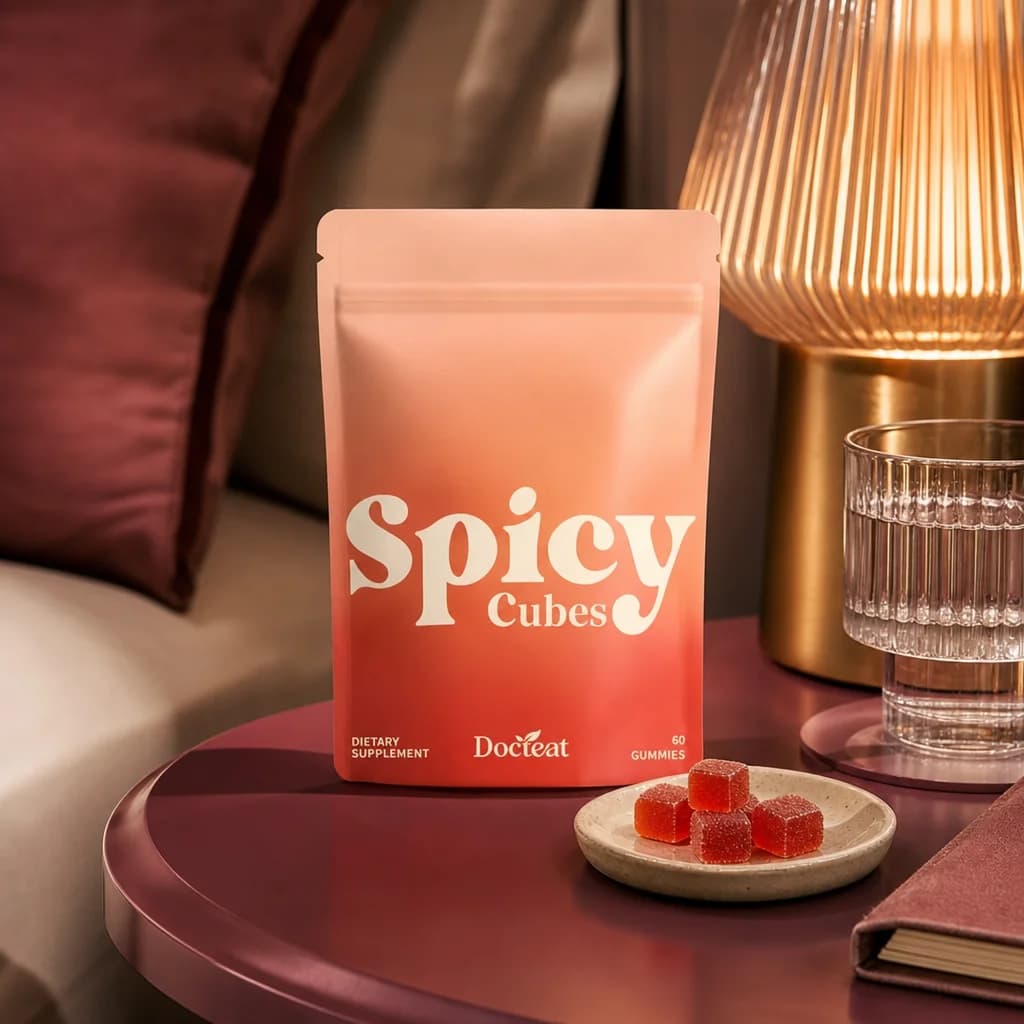 Spicy Cube Gummies for Soothing Emotions